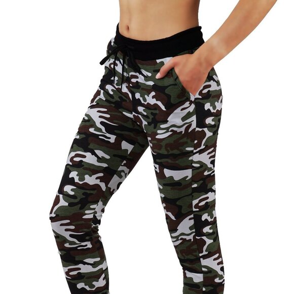 Camouflage Joggers Sweatpants with Pockets - Picture 4 of 5